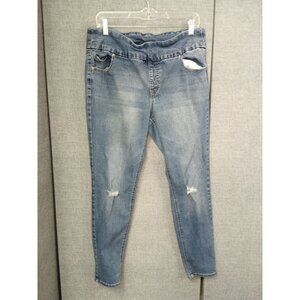 Stitch Star Women's Elastic Medium Wash Straight Leg Jeans Size XL